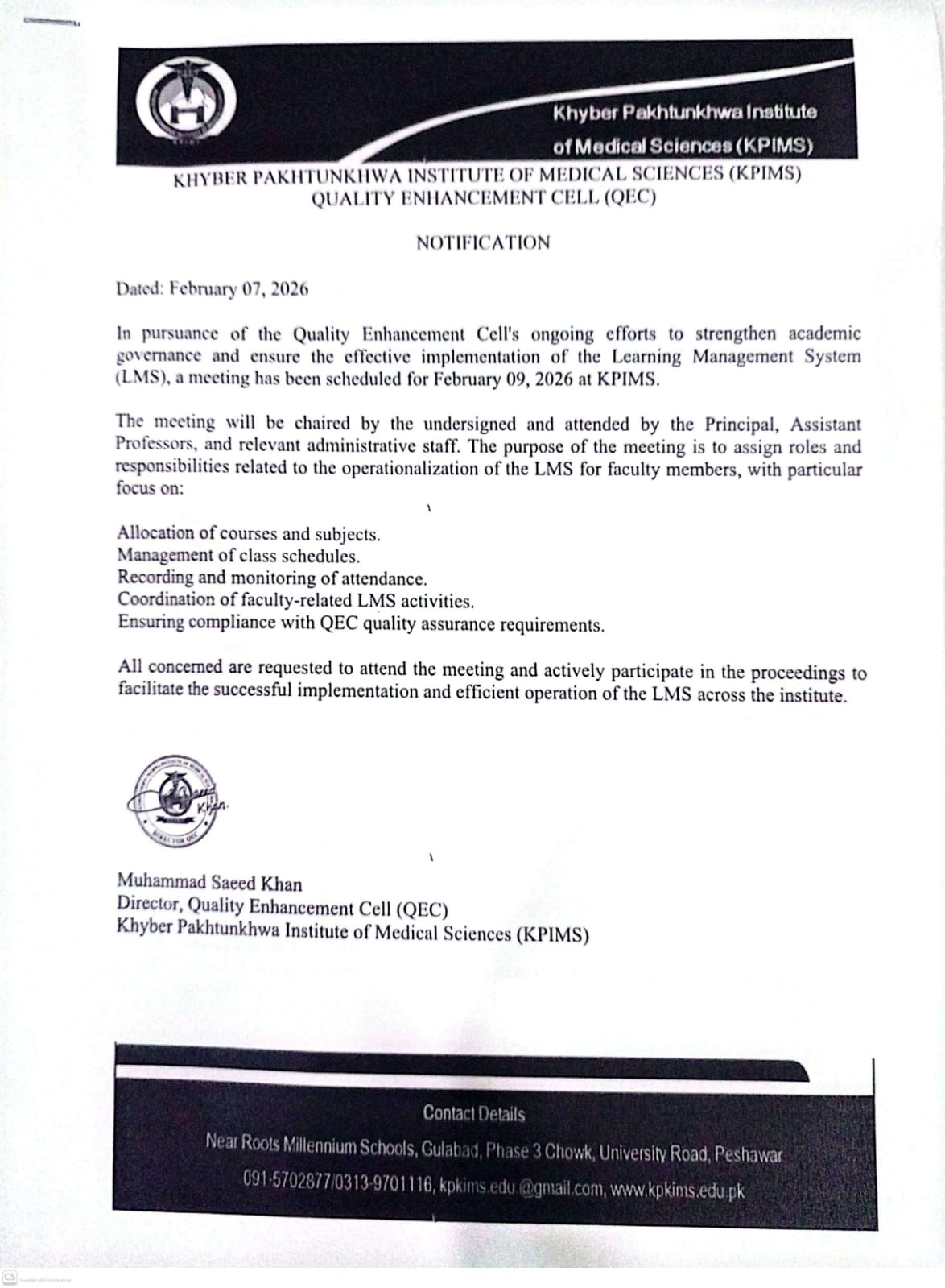 QEC Roles Assignation for LMS Functionality